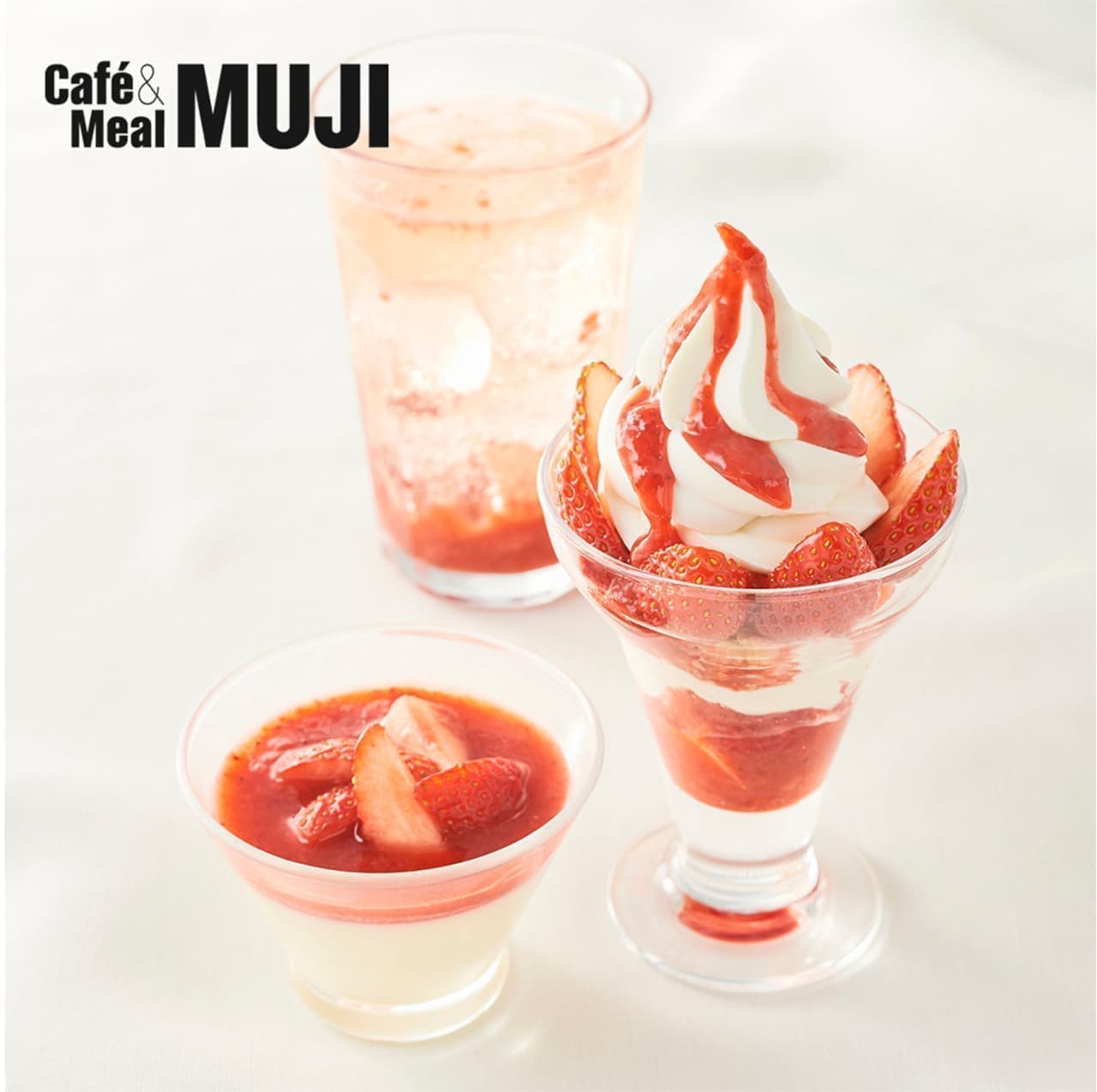 Cafe＆Meal MUJI「苺のデザート」