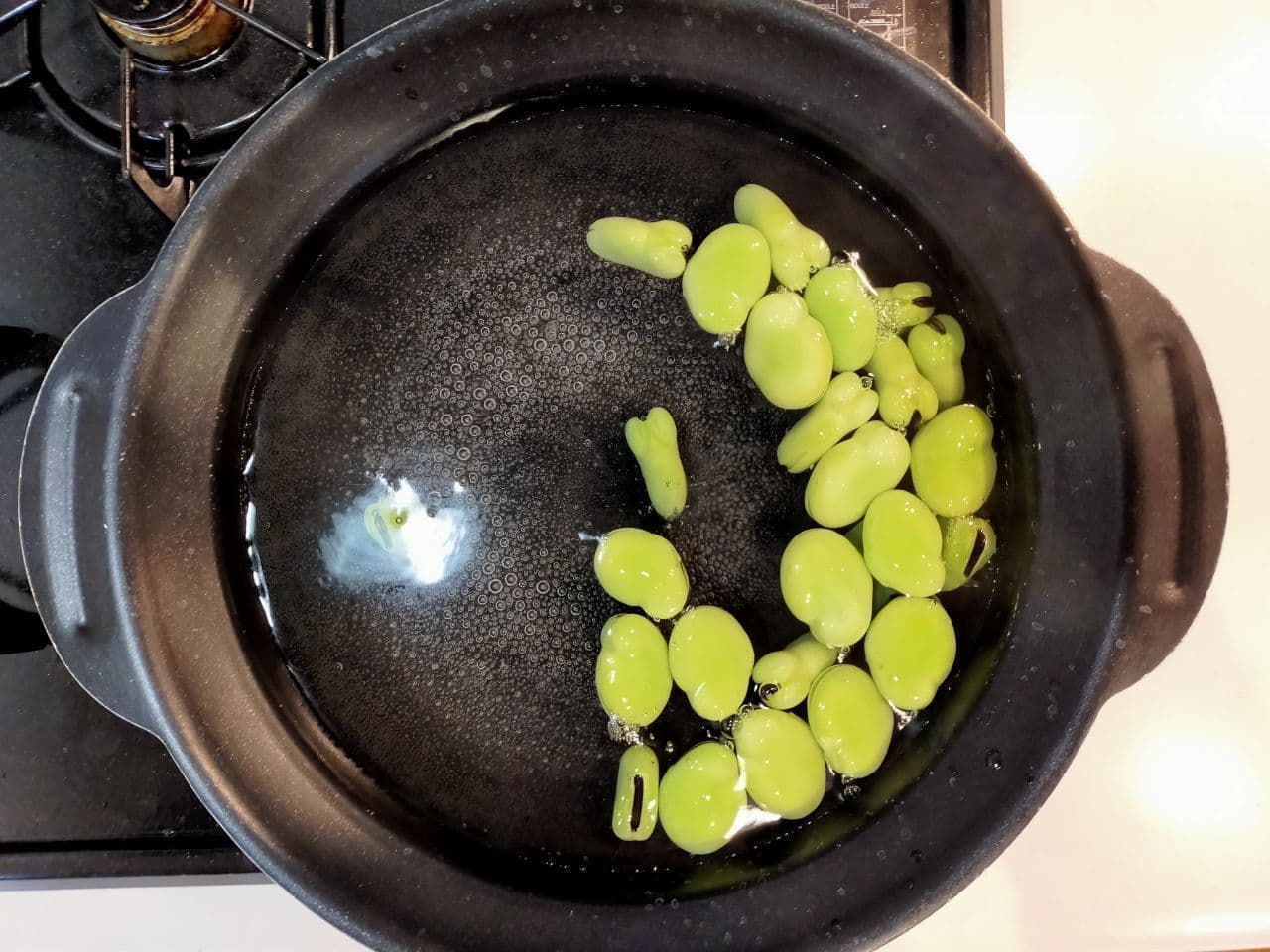 Step 3: Preparing and boiling fava beans