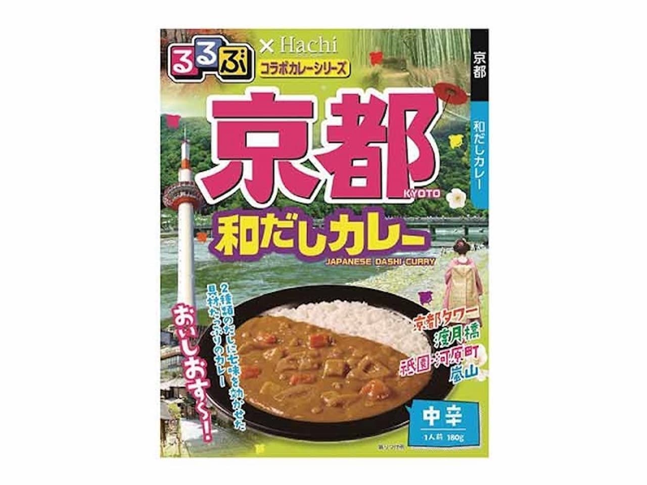 Lawson Store 100 "Rurubu x Hachi Collaboration Curry Series Kyoto Japanese Dashi Curry Medium Spicy"