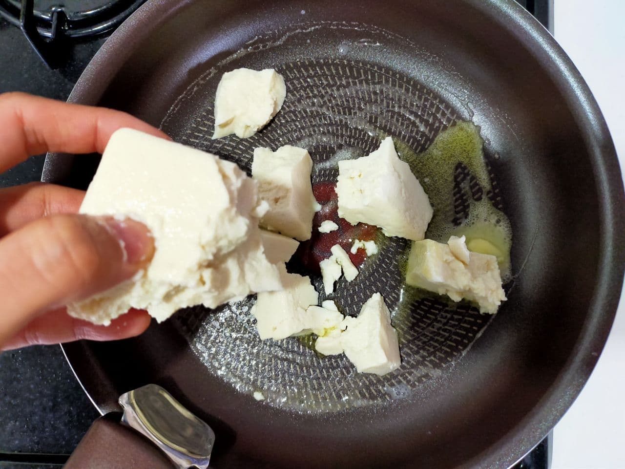 「ピーマンと豆腐のオイスターバター」レシピ