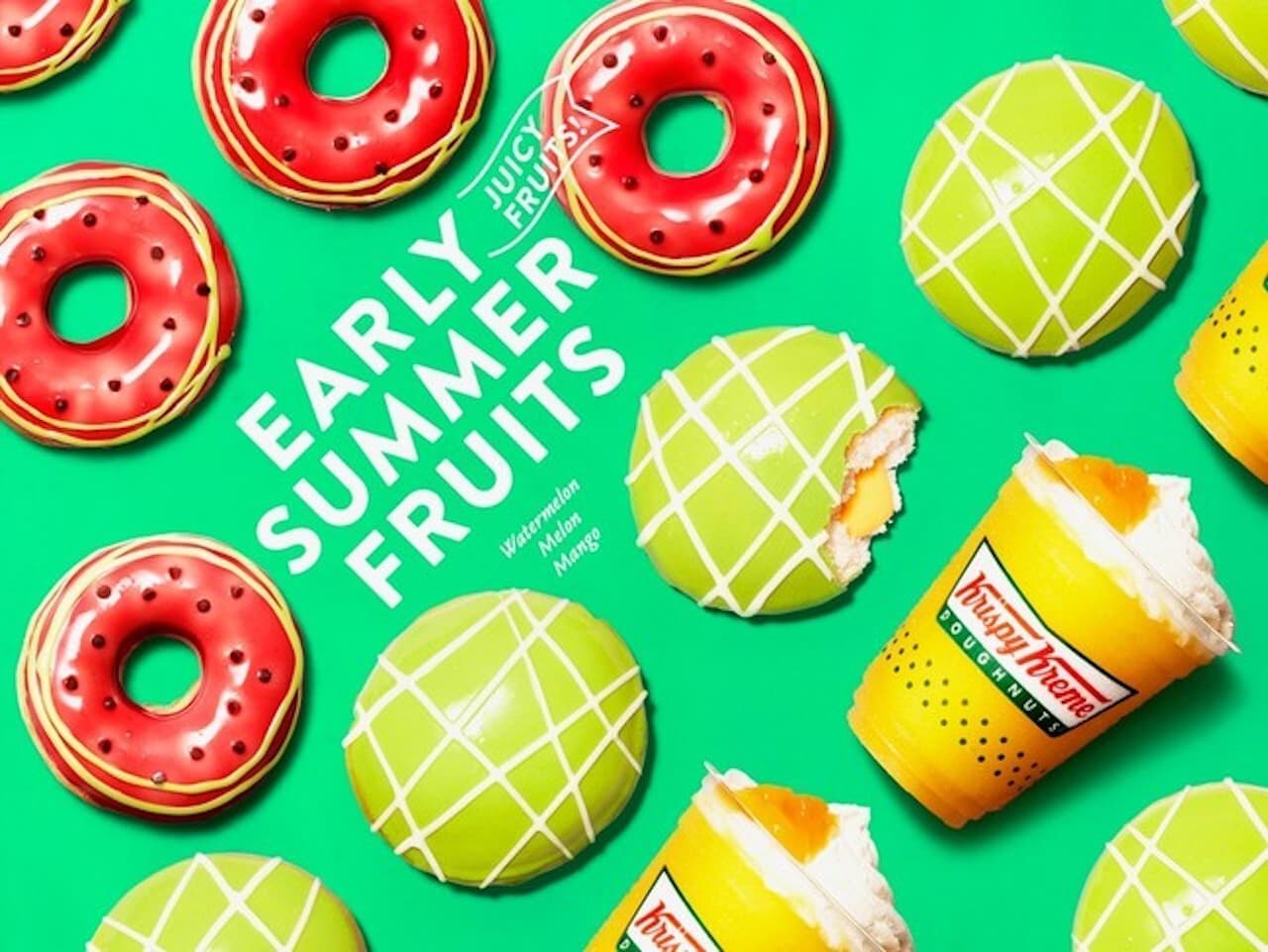 From "EARLY SUMMER FRUITS" crispy cream donuts such as "watermelon ring" limited to early summer