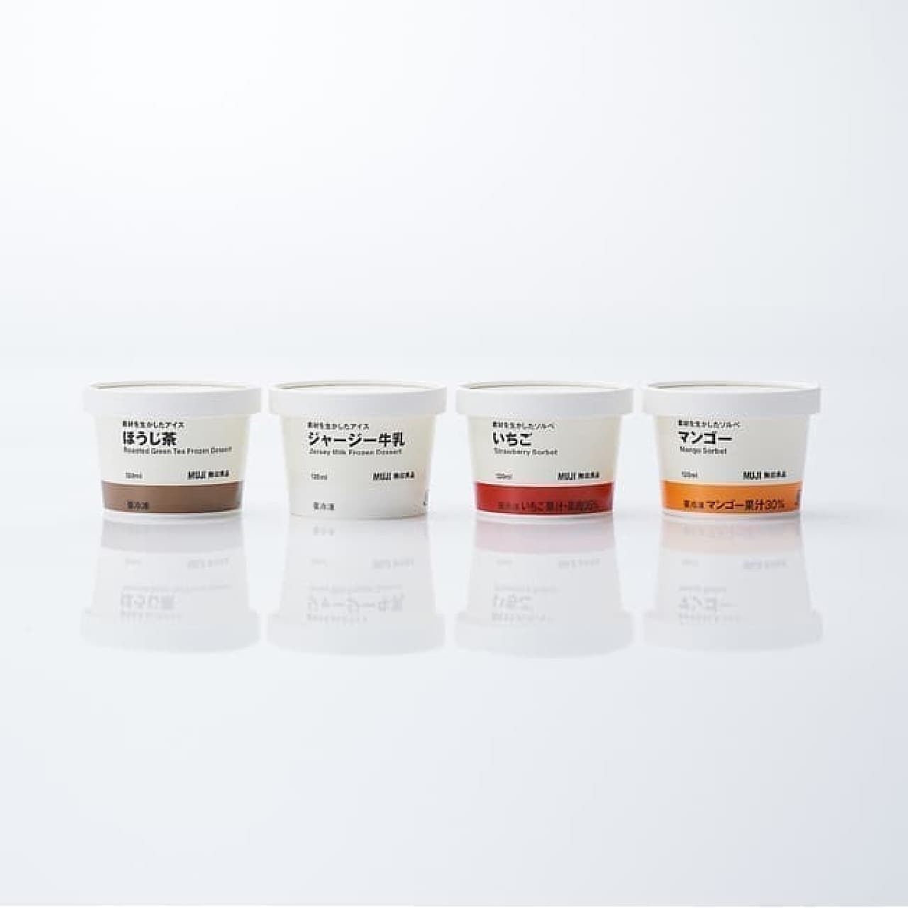 MUJI "Ice cream and sorbet with the best ingredients