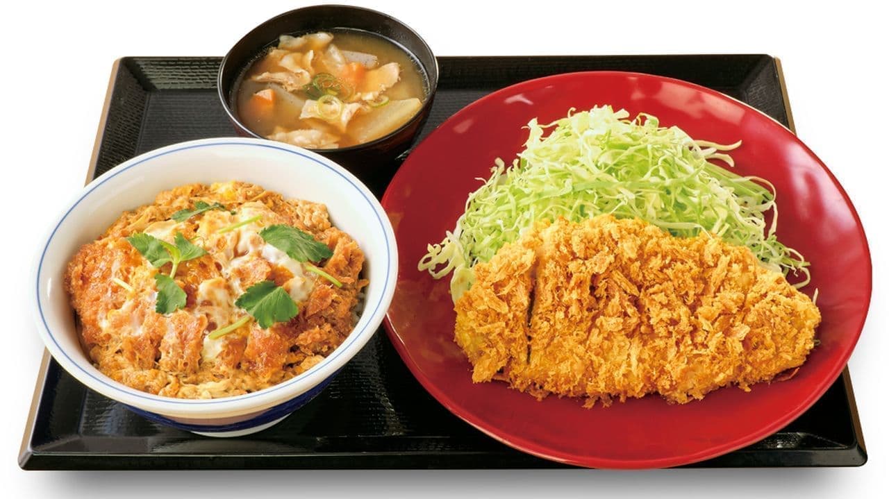 Katsuya "Royal Roast Cutlet Set Meal" "Royal Road Tonjiru Set Meal"