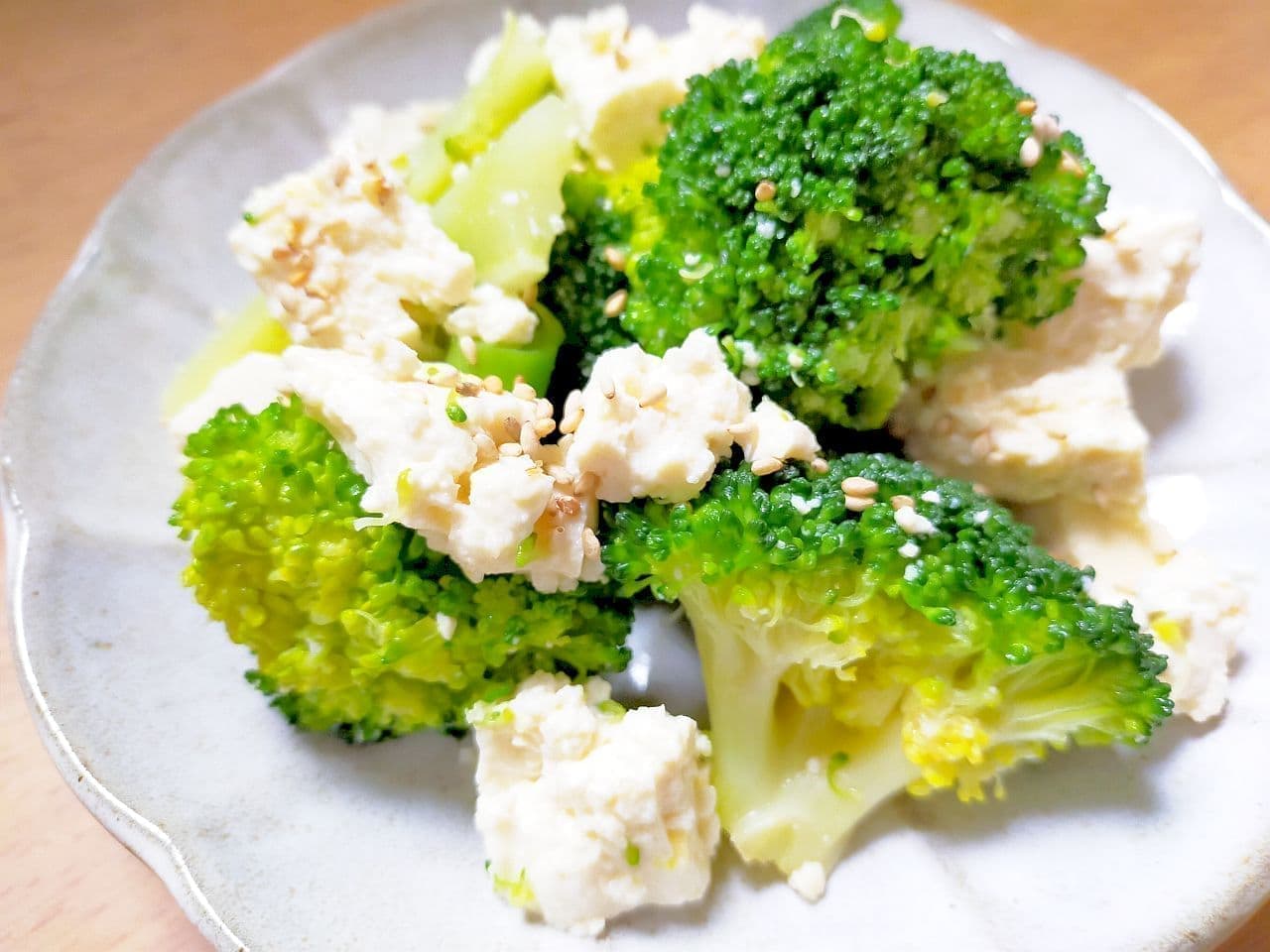 "Broccoli and tofu namul" recipe