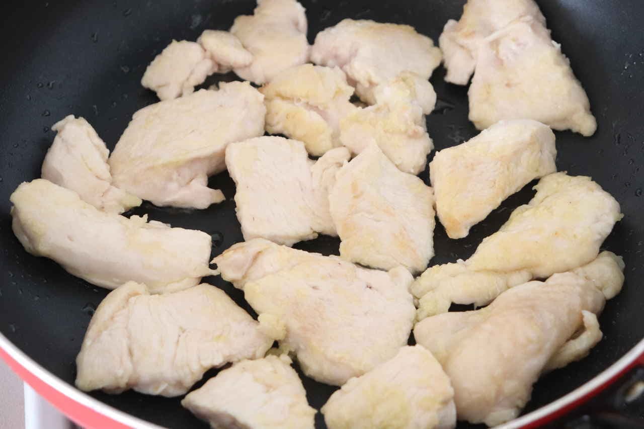 「鶏むねの甘酢煮」レシピ