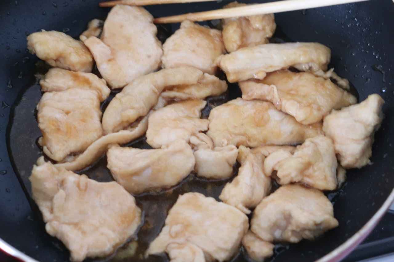 「鶏むねの甘酢煮」レシピ