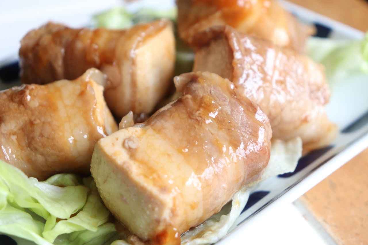 "Tofu pork rose roll" recipe