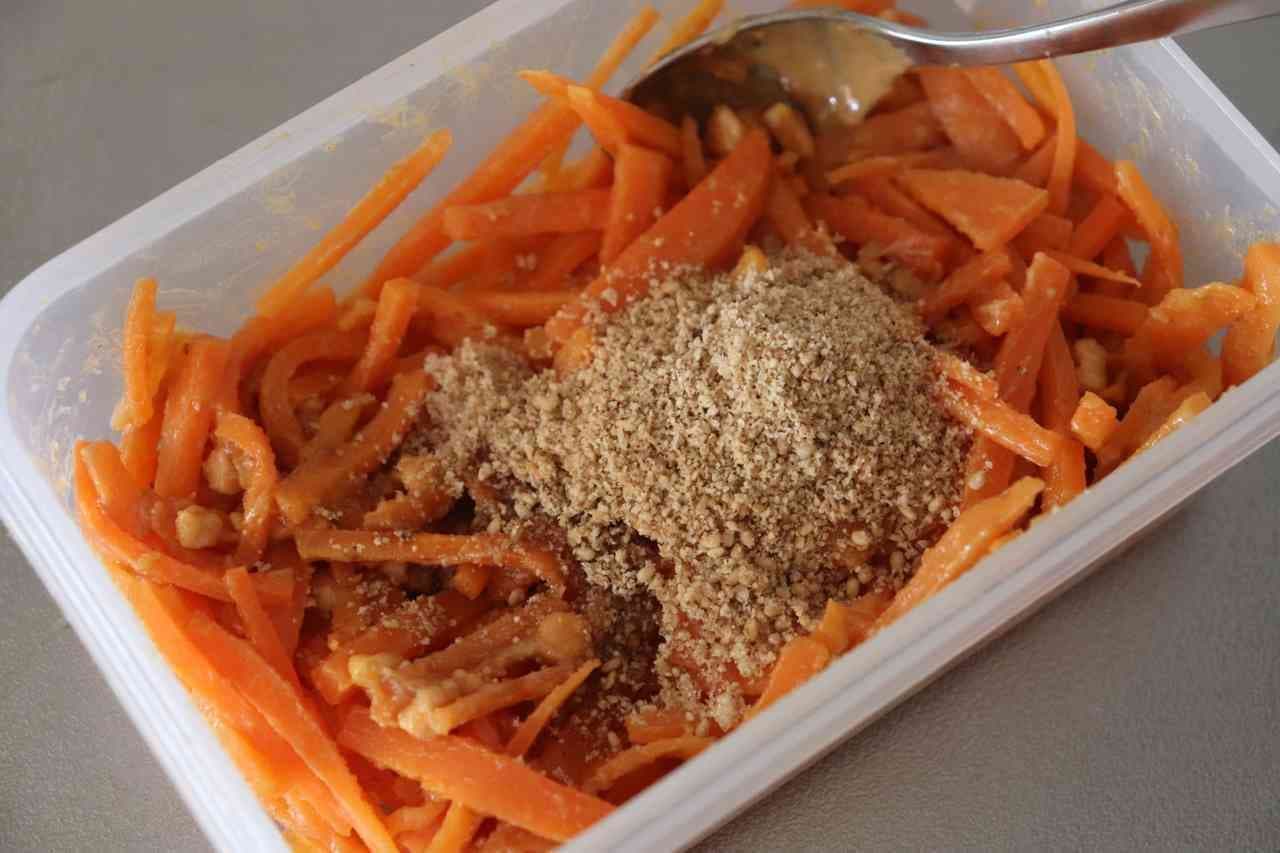 Carrot with peanut butter