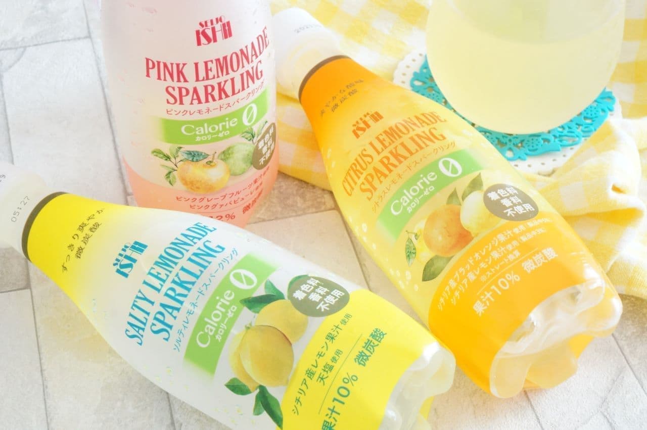 Seijo Ishii "Salty Lemonade Sparkling" "Citrus Lemonade Sparkling" "Pink Lemonade Sparkling"