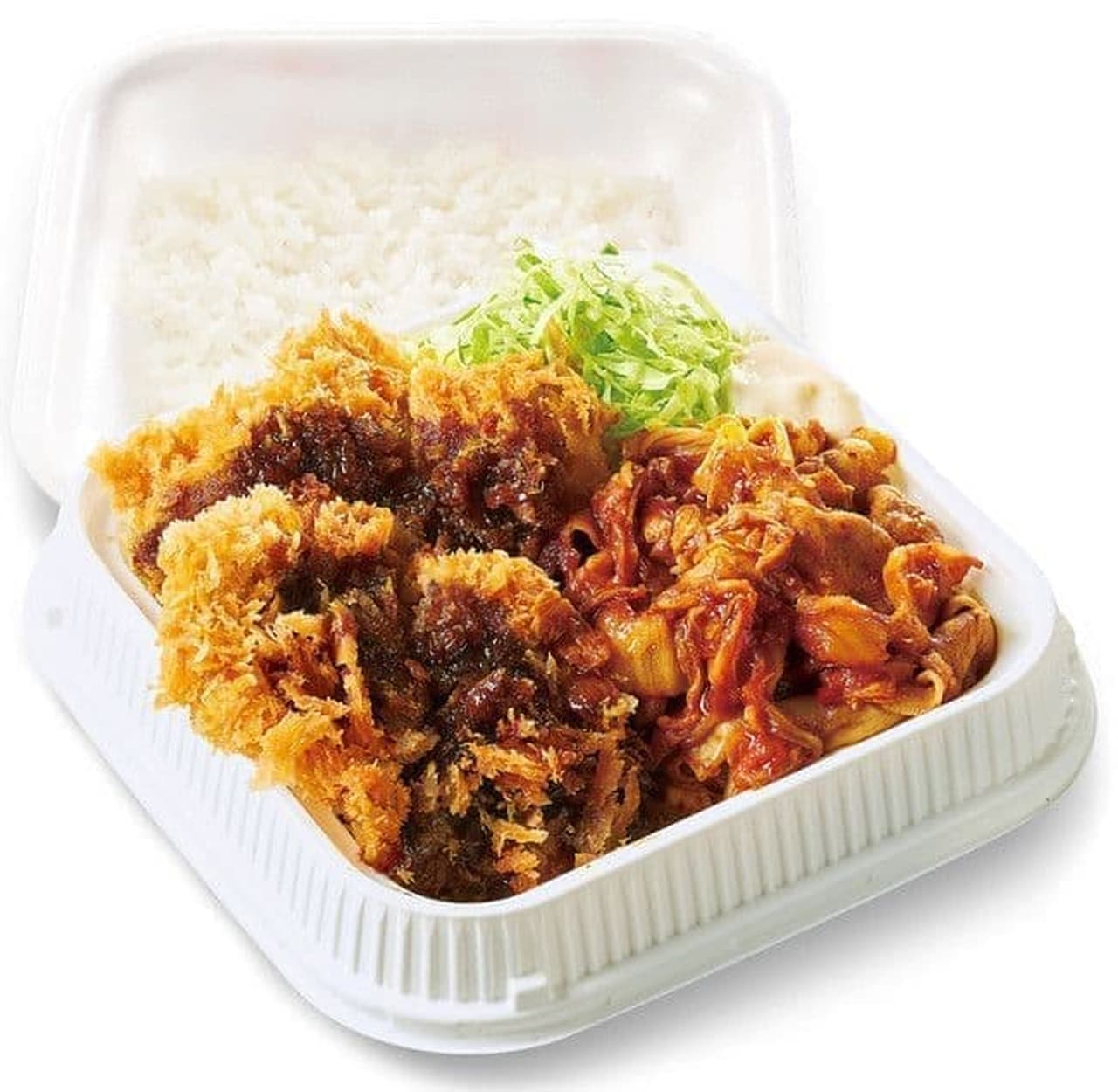 Katsuya "pork kimchi and chicken sauce cutlet lunch box"