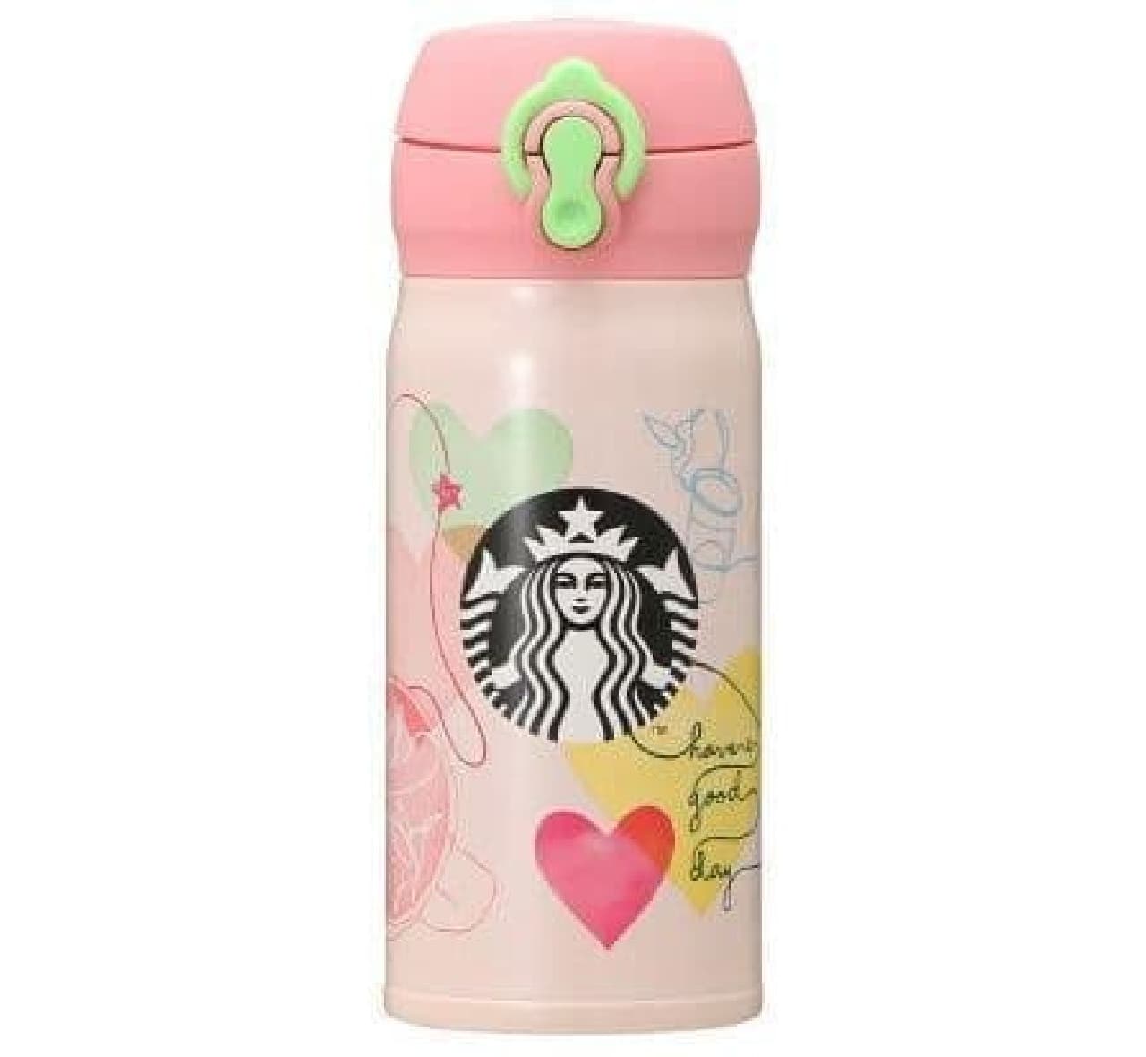 Starbucks "Handy Stainless Bottle Heart Connection 350ml"