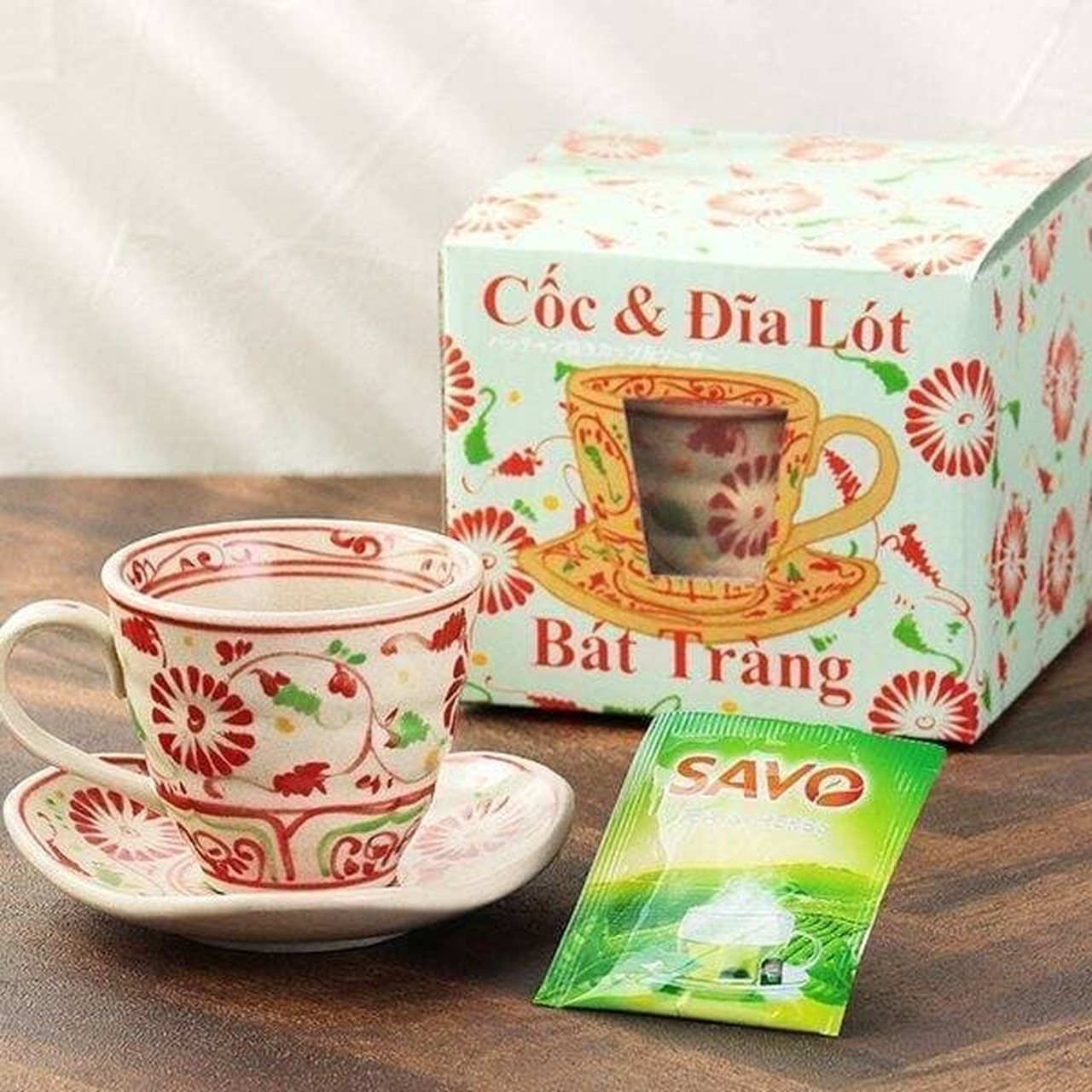 KALDI "Bat Trang Grilled Cup & Saucer"