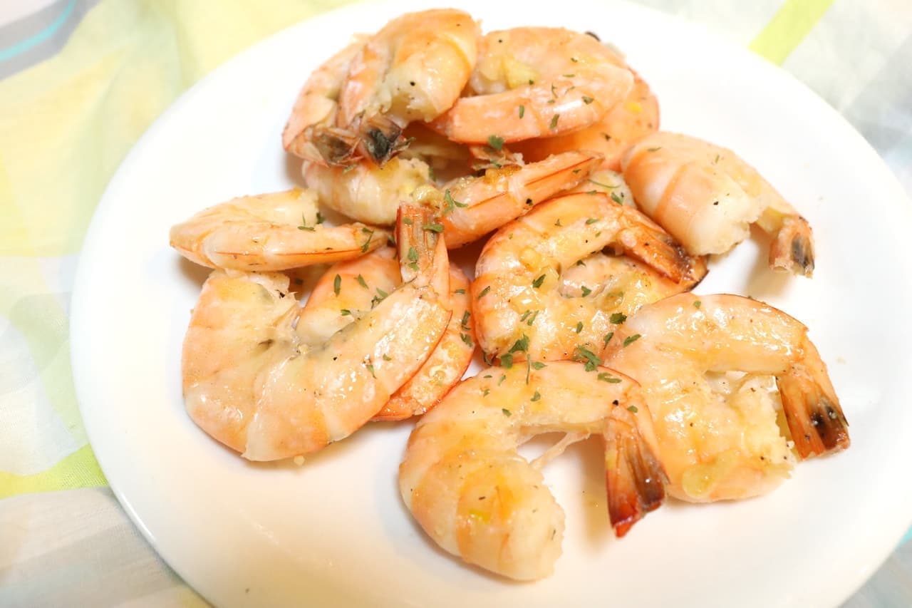Simple recipe "garlic shrimp"