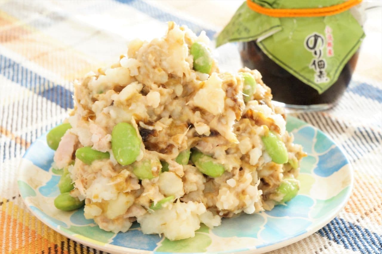 Recipe for "Tsukudani potato salad with seaweed"