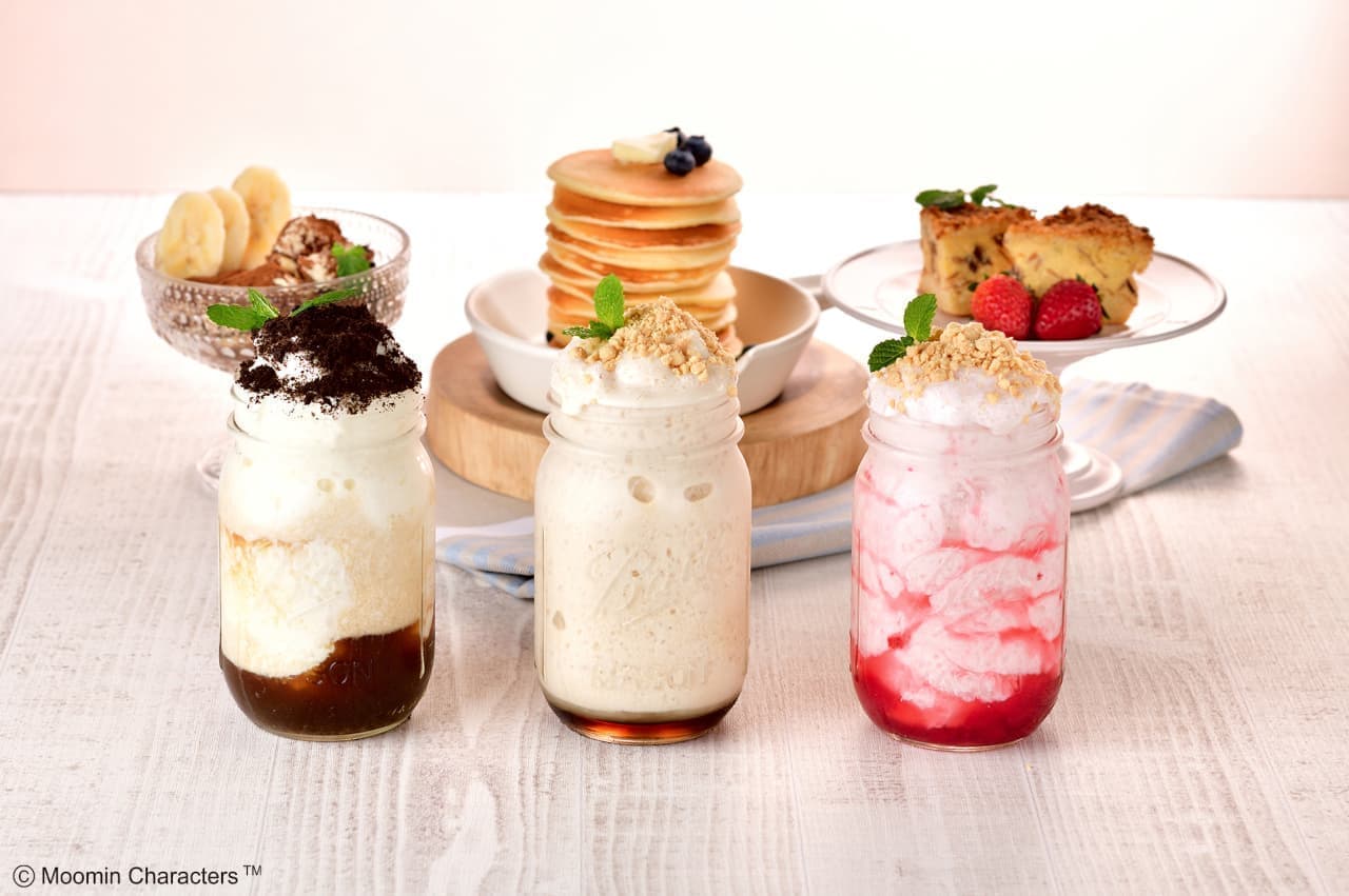 6 new menus such as Moomin stand "Maple Pancake Frappe" and "Mixed Berry Milk Tea"