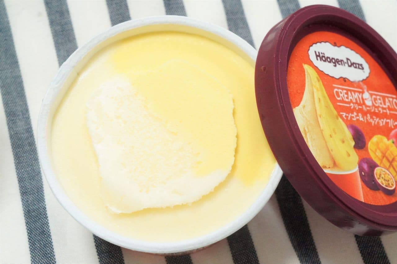 Haagen-Dazs Creamy Gelato "Mango & Passion Fruit"