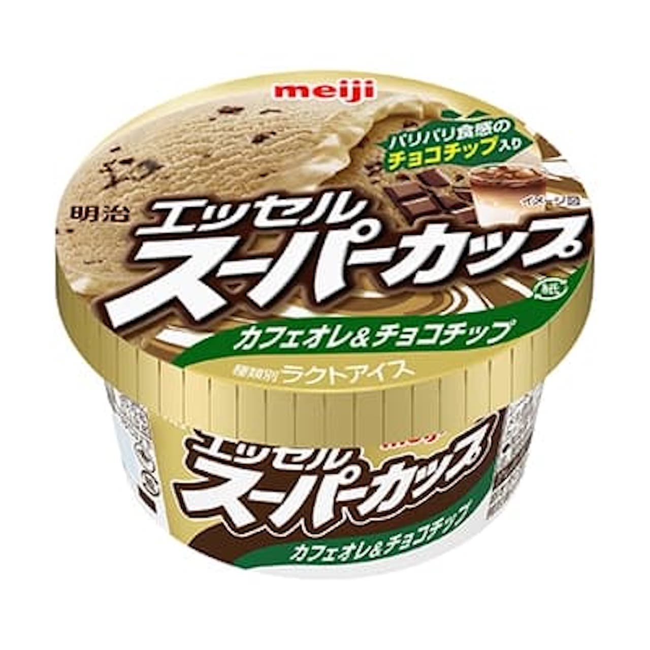 New product "Meiji Essel Super Cup Cafe au lait & chocolate chips"