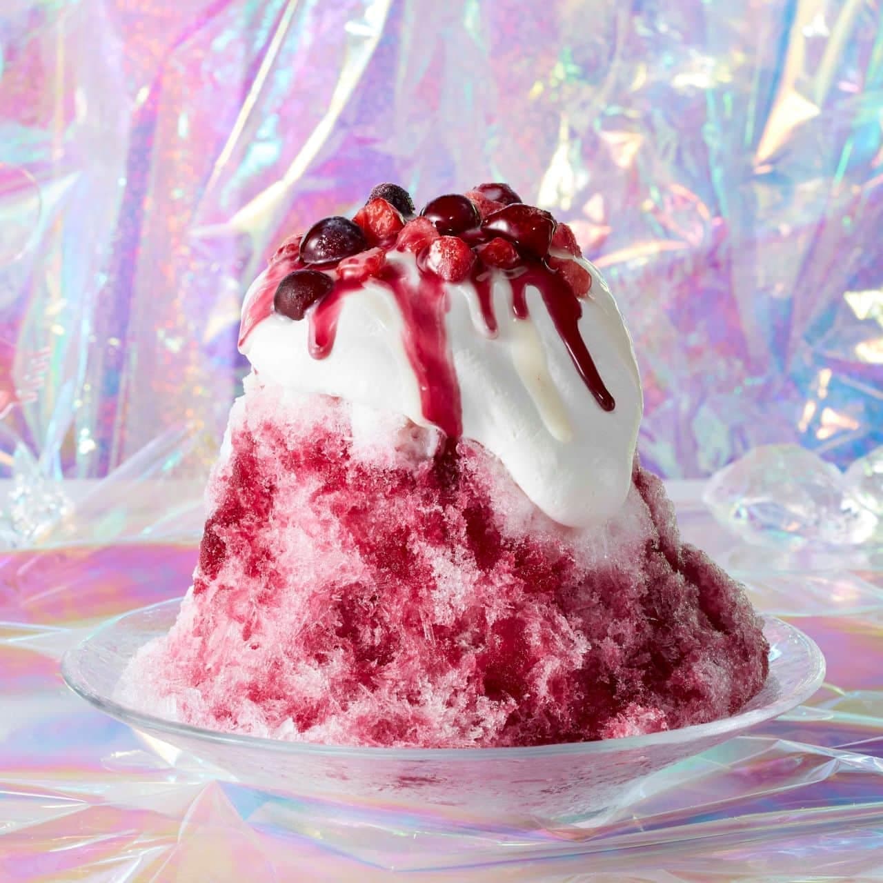 Coco's "Fluffy shaved ice of grapes and berries"