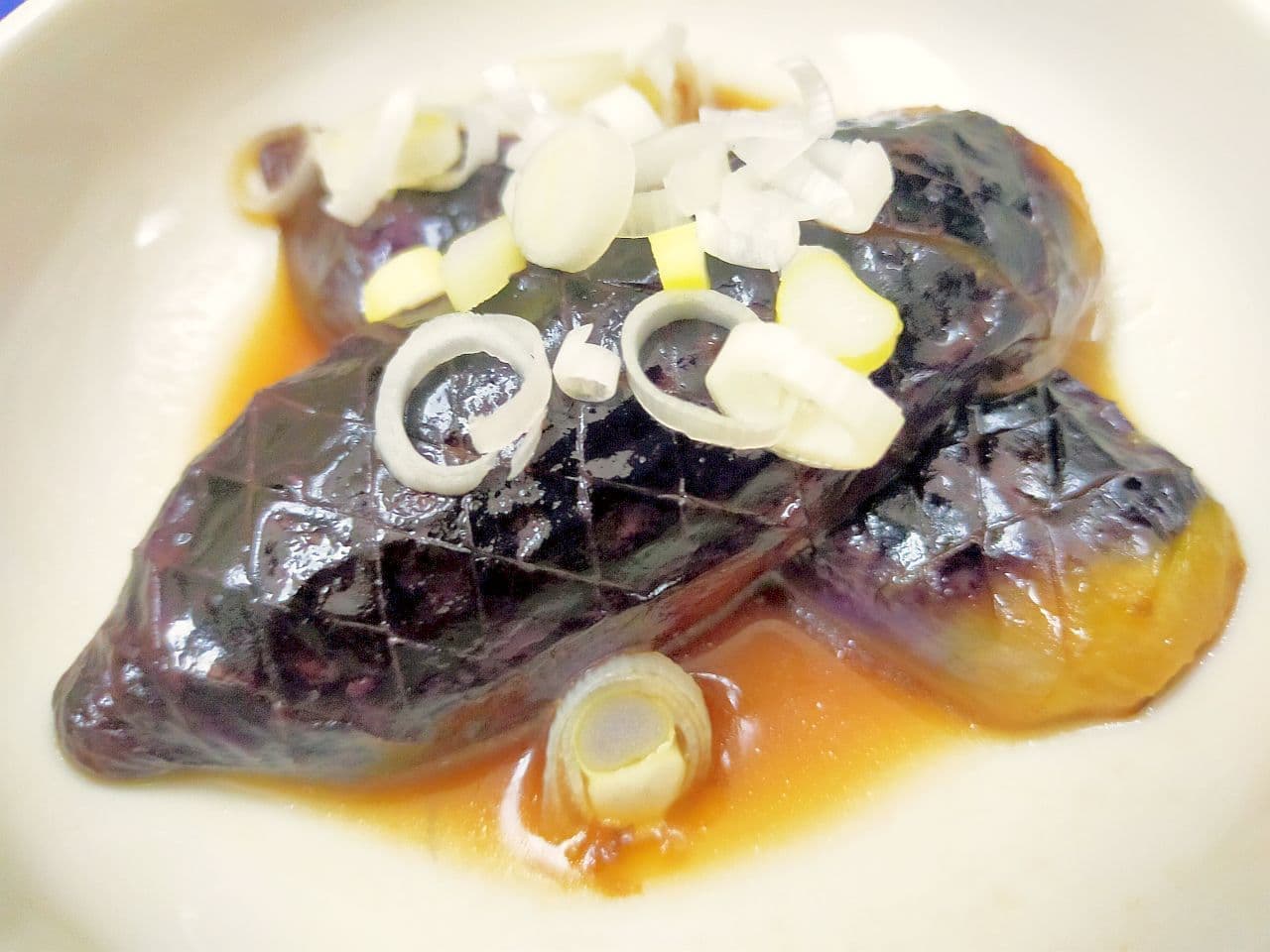 Recipe for "Grilled eggplant with soy sauce" (Japanese only)