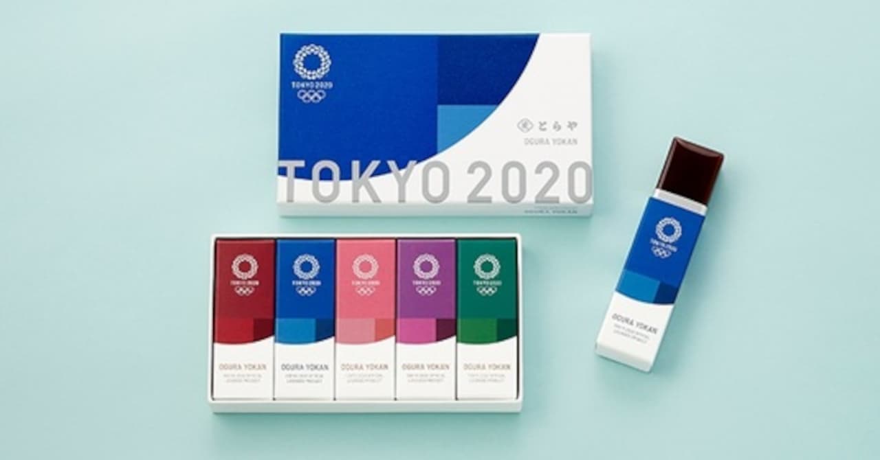 Toraya "Tokyo 2020 Olympic Emblems Ogura Yokan 5 Pieces" "Tokyo 2020 Paralympics Emblem Ogura Yokan 5 Pieces"