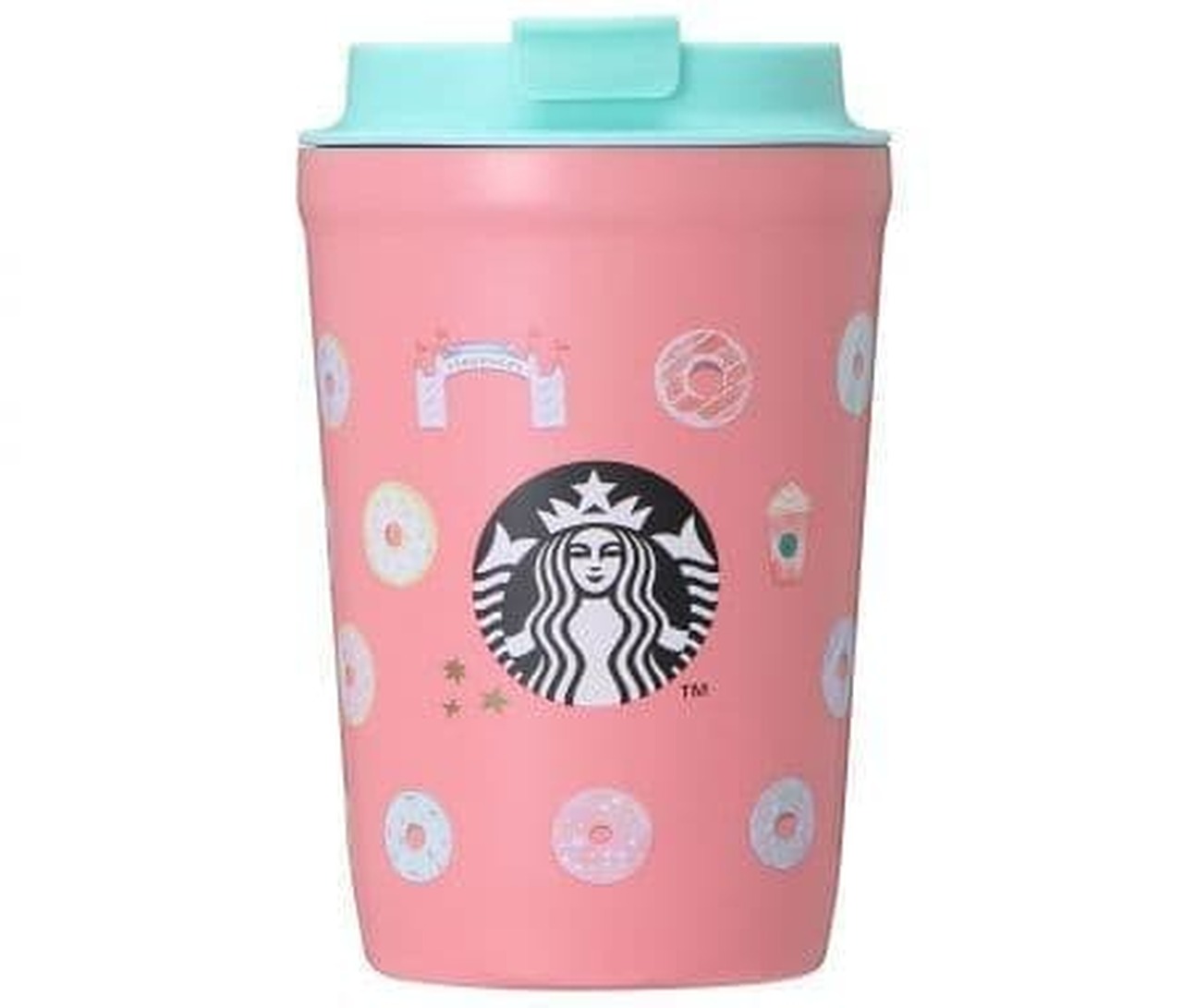 Starbucks "Stainless Steel Tumbler Colorful Donuts 355ml"