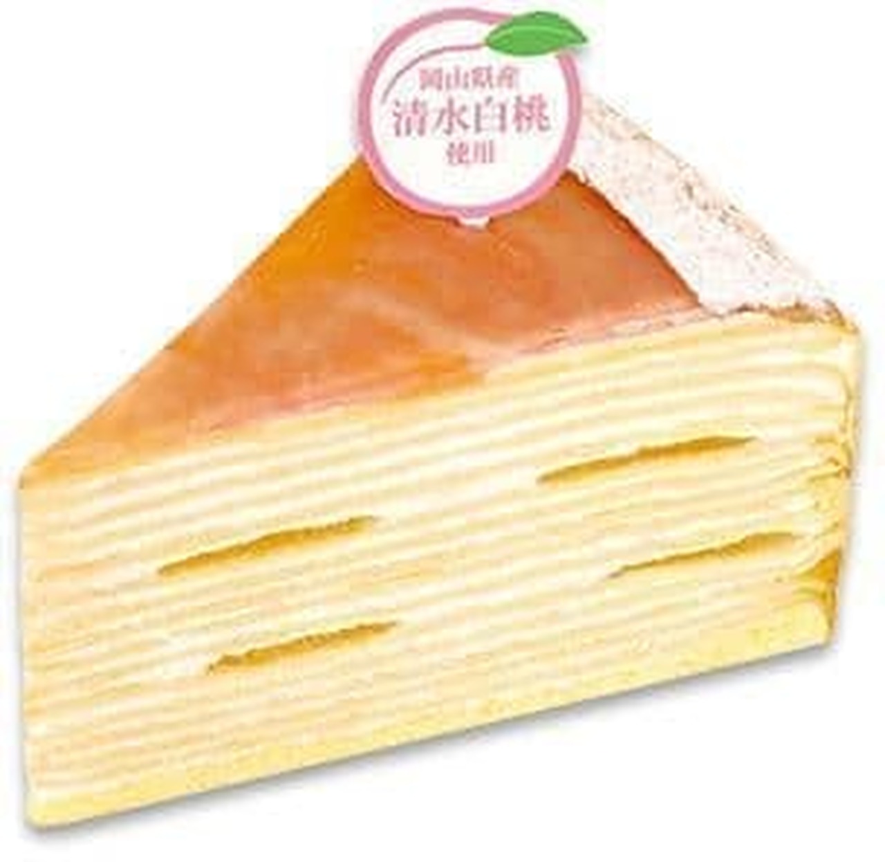 Fujiya pastry shop "Mille crêpes of Shimizu white peach from Okayama prefecture"