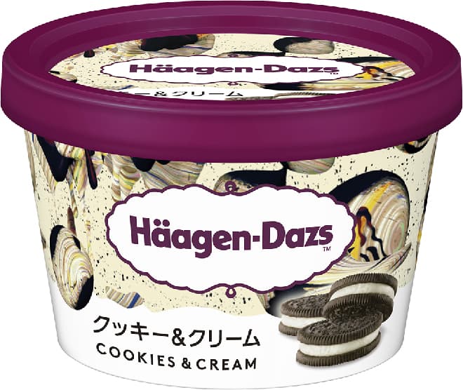 Haagen-Dazs Mini Cup "Cookies & Cream" .