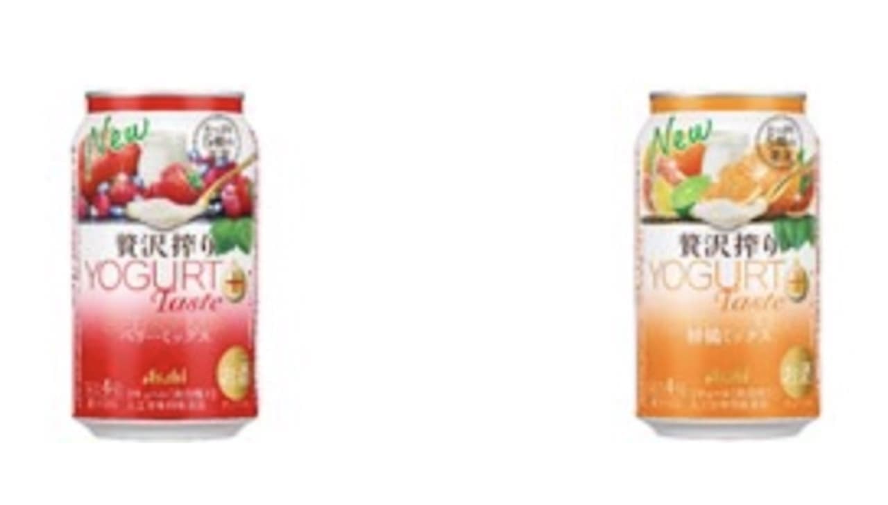 "Asahi Luxury Squeezed Yogurt Taste Plus Berry Mix" "Asahi Luxury Squeezed Yogurt Taste Plus Citrus Mix" Renewal