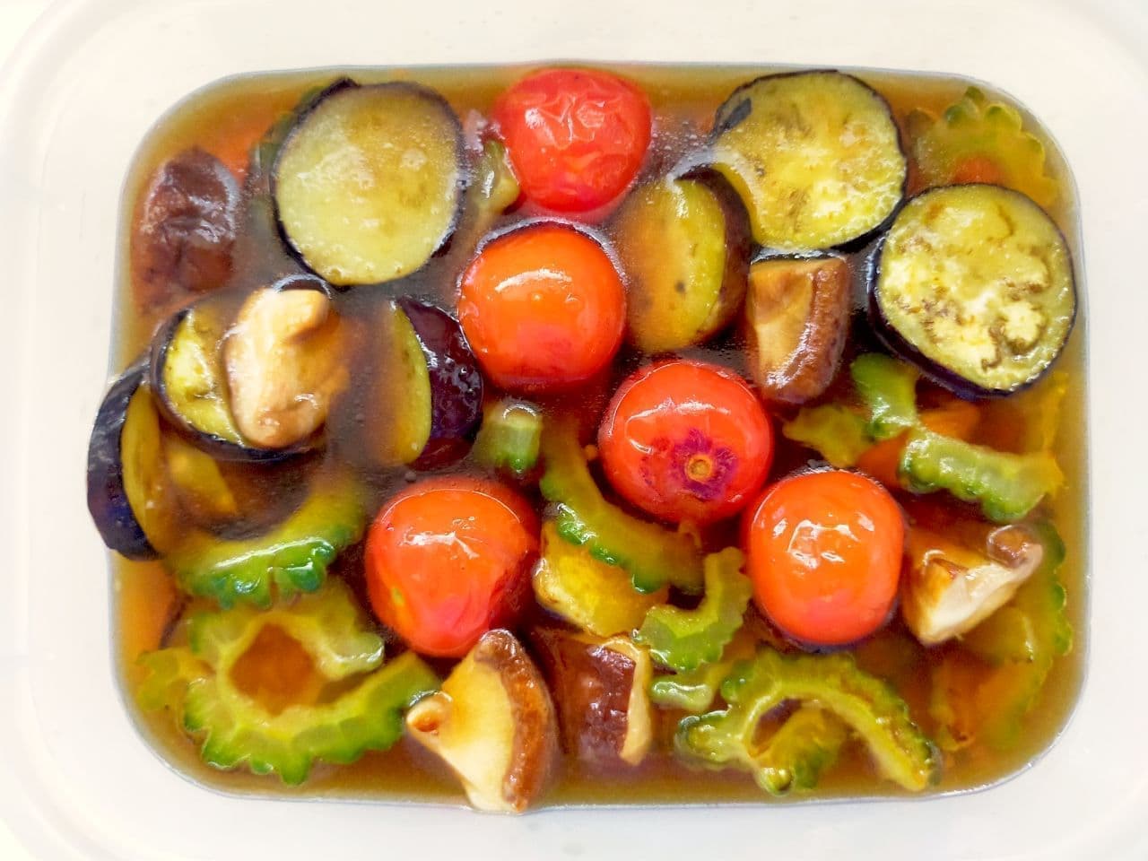 "Eggplant and summer vegetables grilled" recipe