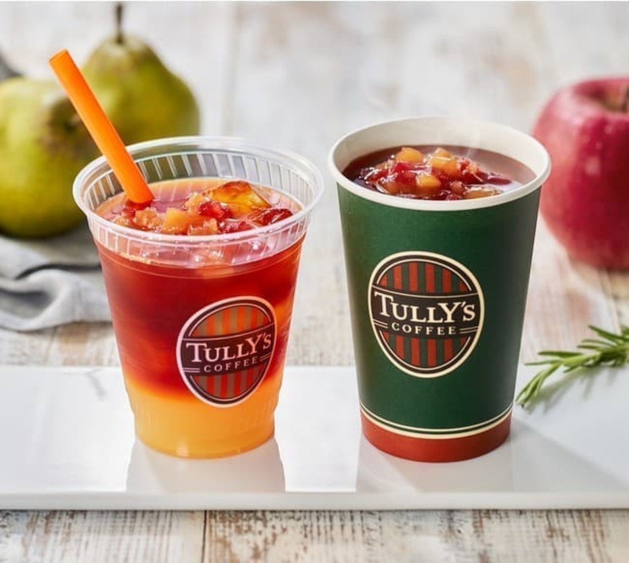 Tully's Coffee "& TEA Rooibos Fruit Tea Pair & Apple"