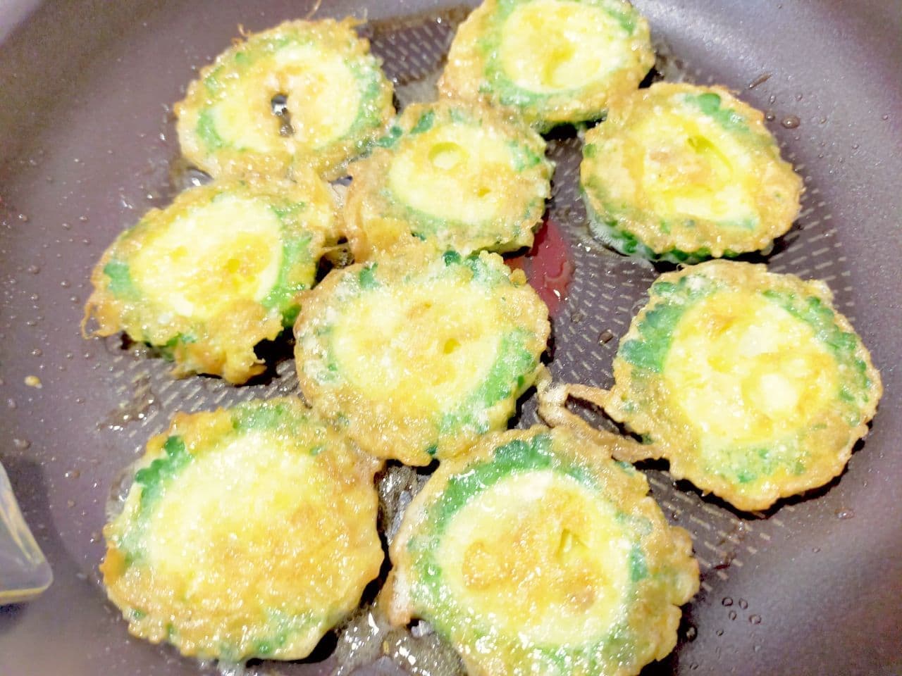 "Piccata of bitter gourd with cotton" recipe