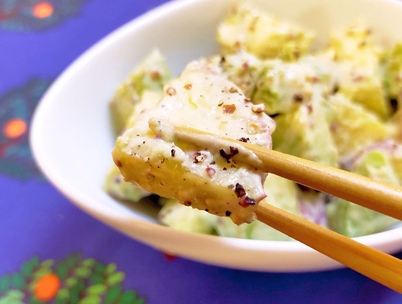 "Sweet potato and avocado salad" recipe