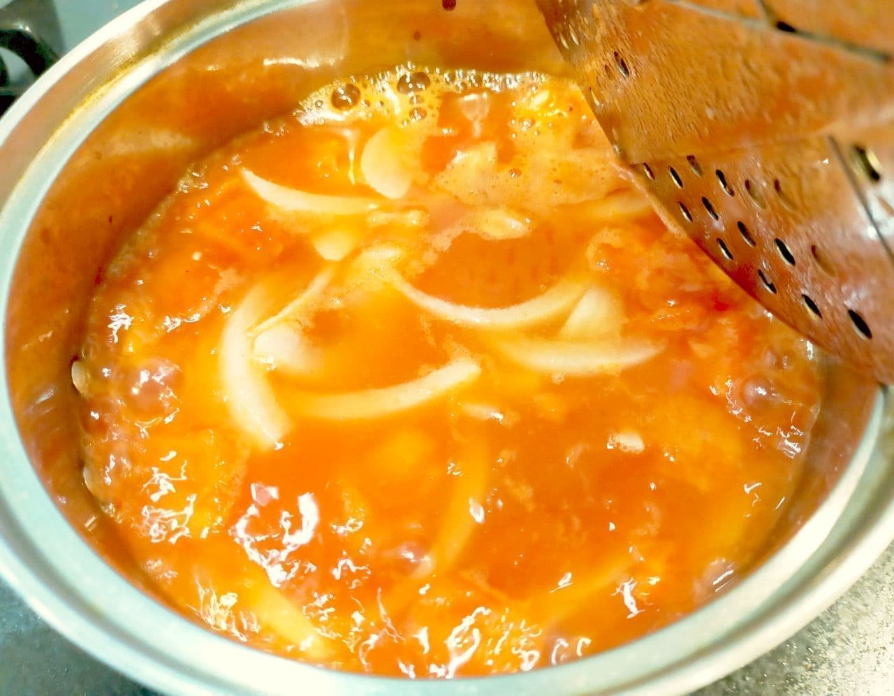 "Potato tomato boiled" recipe