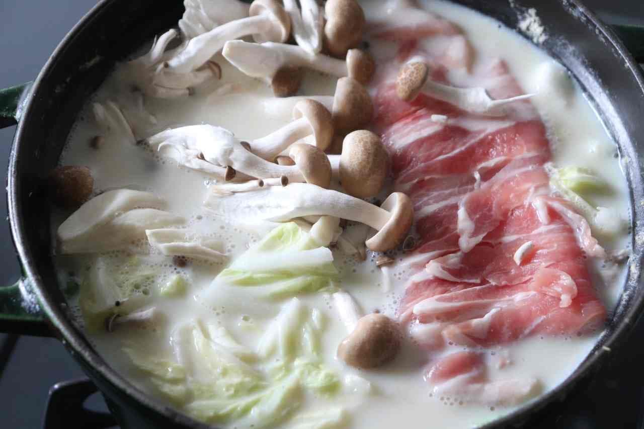 「豆乳鍋」鍋の素なし簡単レシピ
