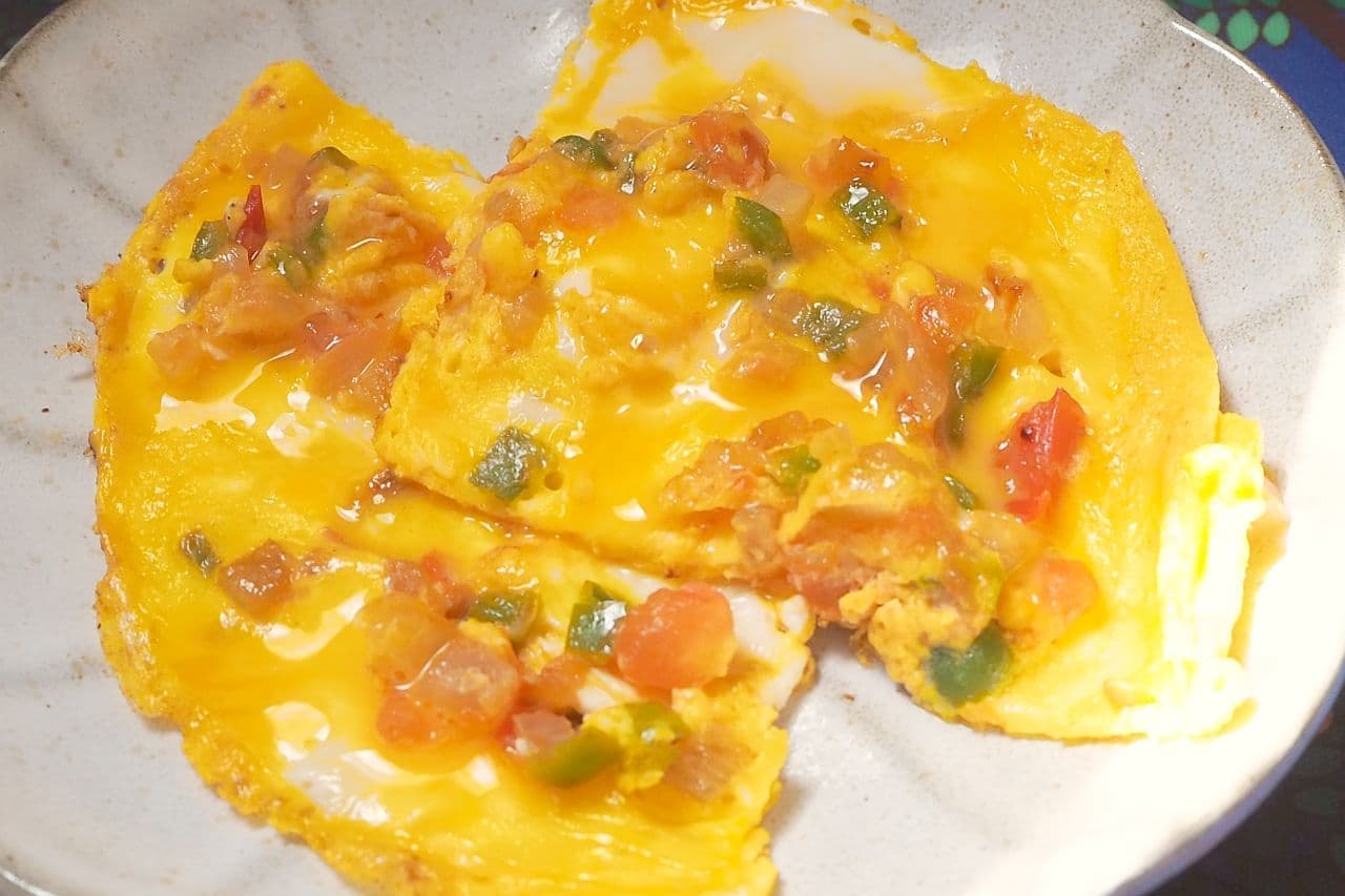 "Open omelet" recipe