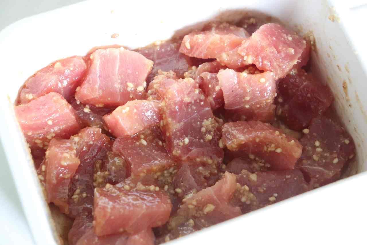 Tuna with lean sesame mayonnaise