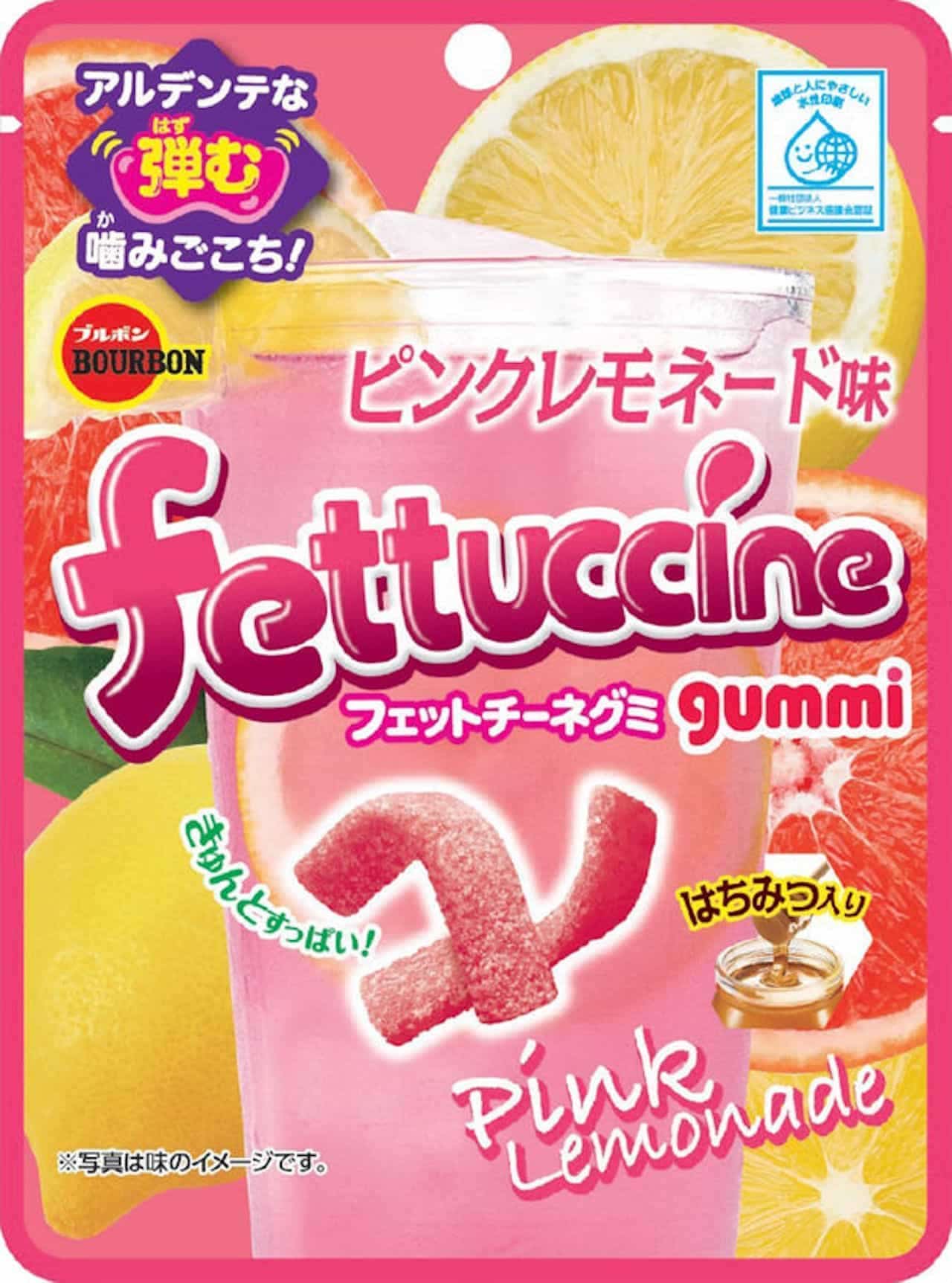 "Fettuccine Gummy Pink Lemonade Flavor" from Bourbon