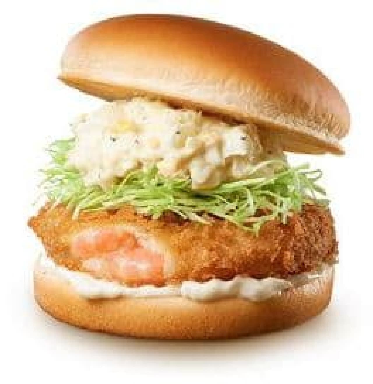 Lotteria "Toro-ri Hokkaido Cheese & Shrimp Burger"