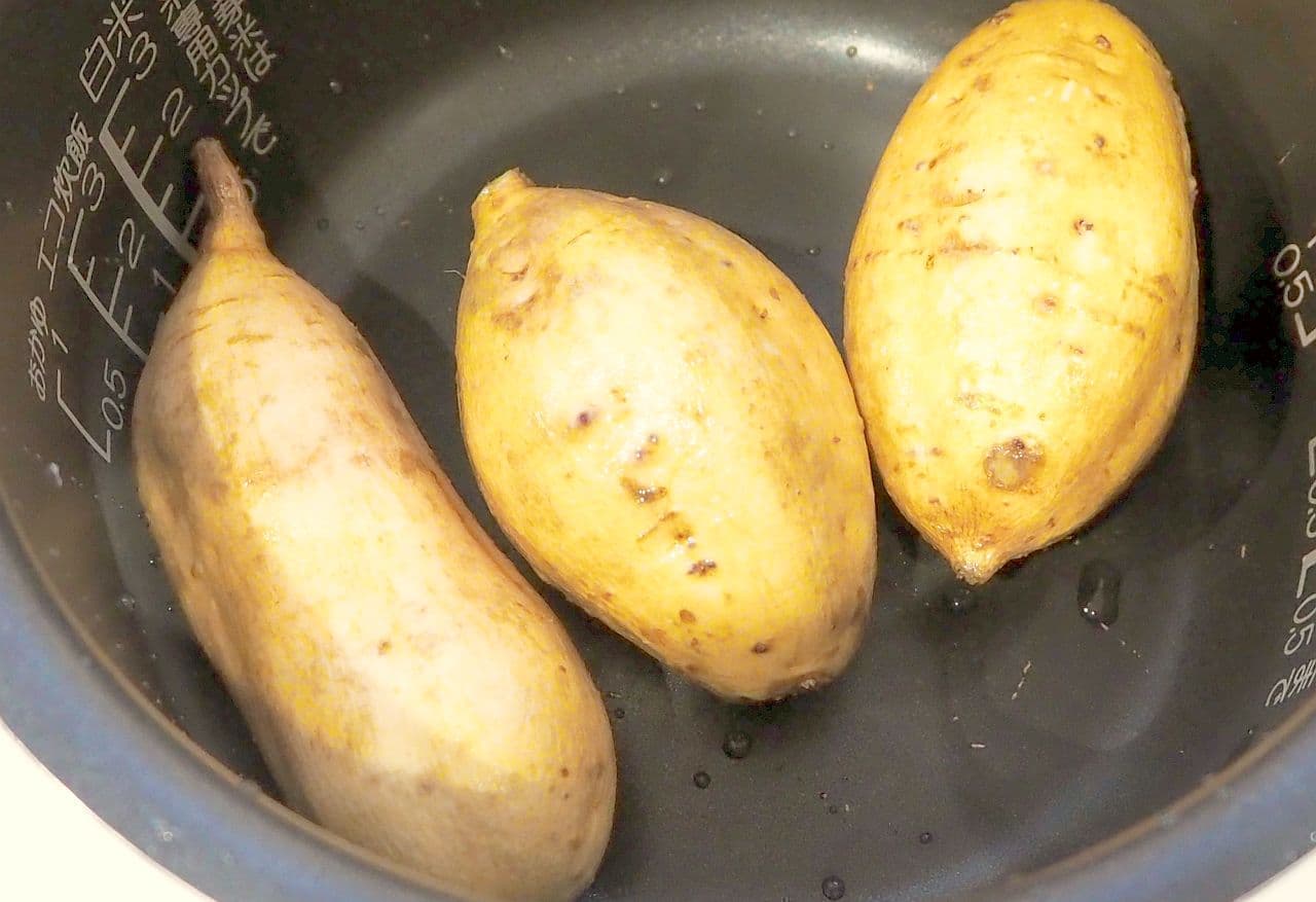 「炊飯器で焼き芋」レシピ
