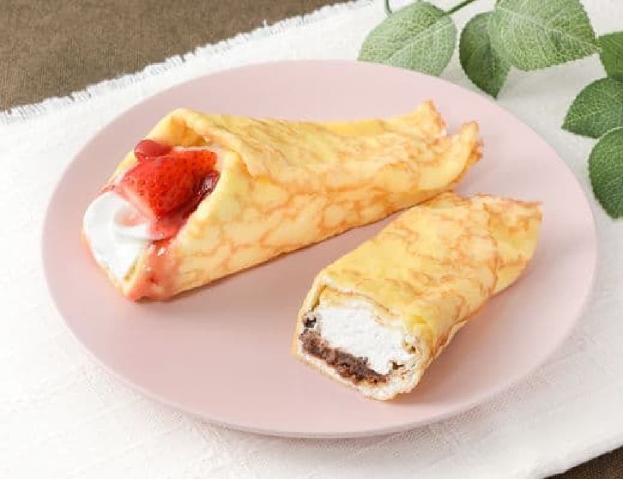 Lawson "Strawberry and chocolate crepe"