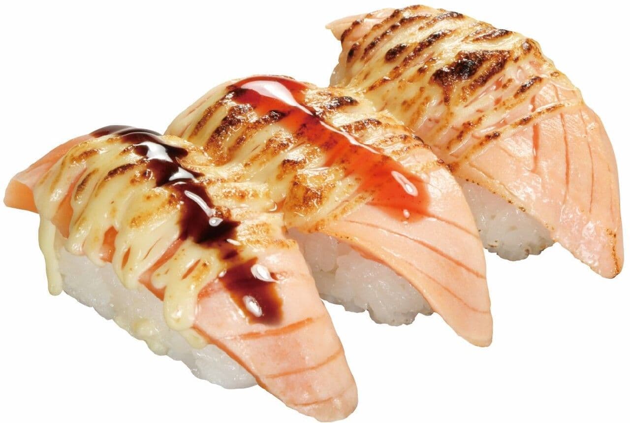 Kura Sushi "Purgatory Anjuro's Flame Roasted Cheese Salmon"