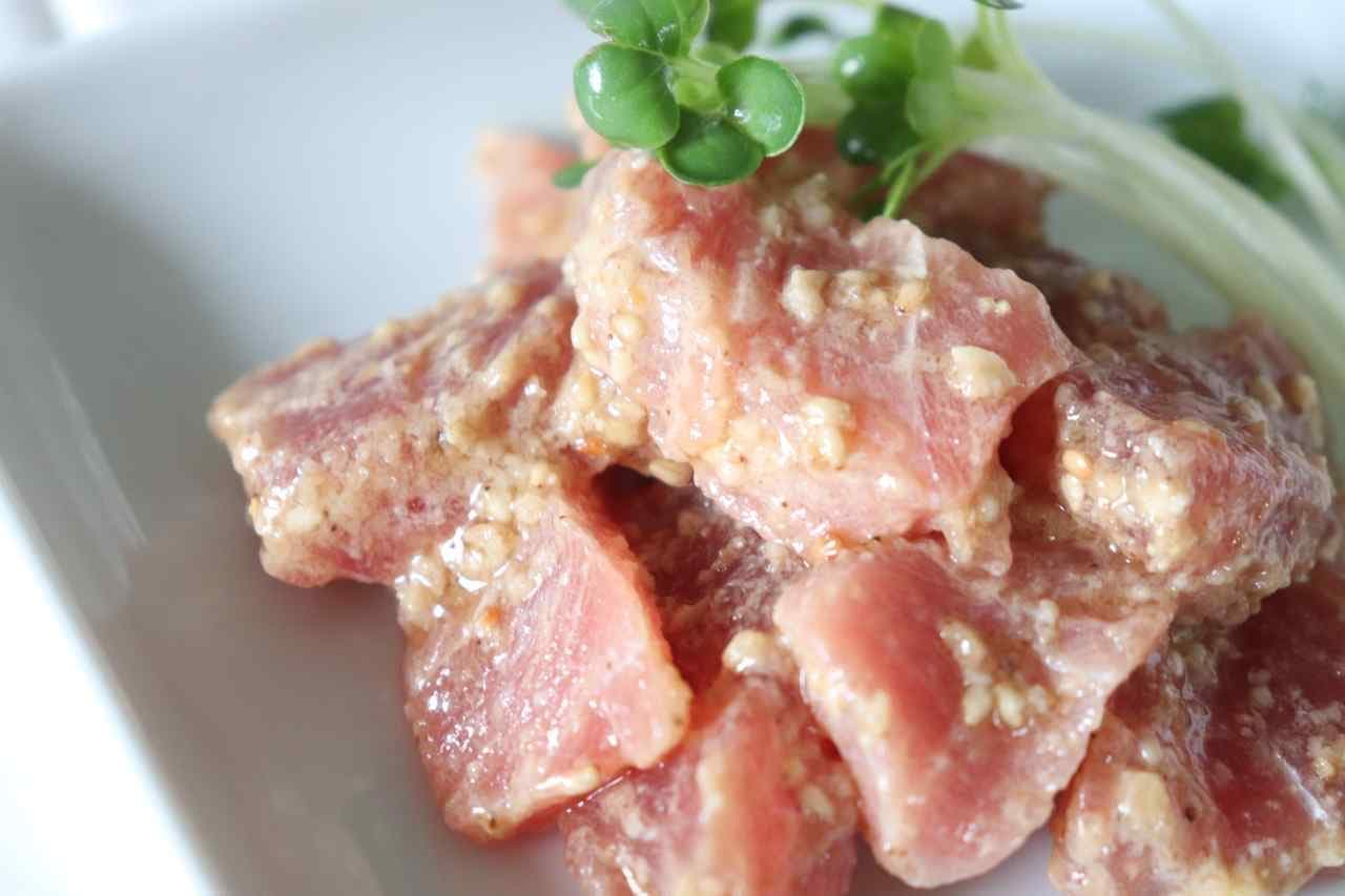 Recipe for "tuna with lean sesame mayonnaise"