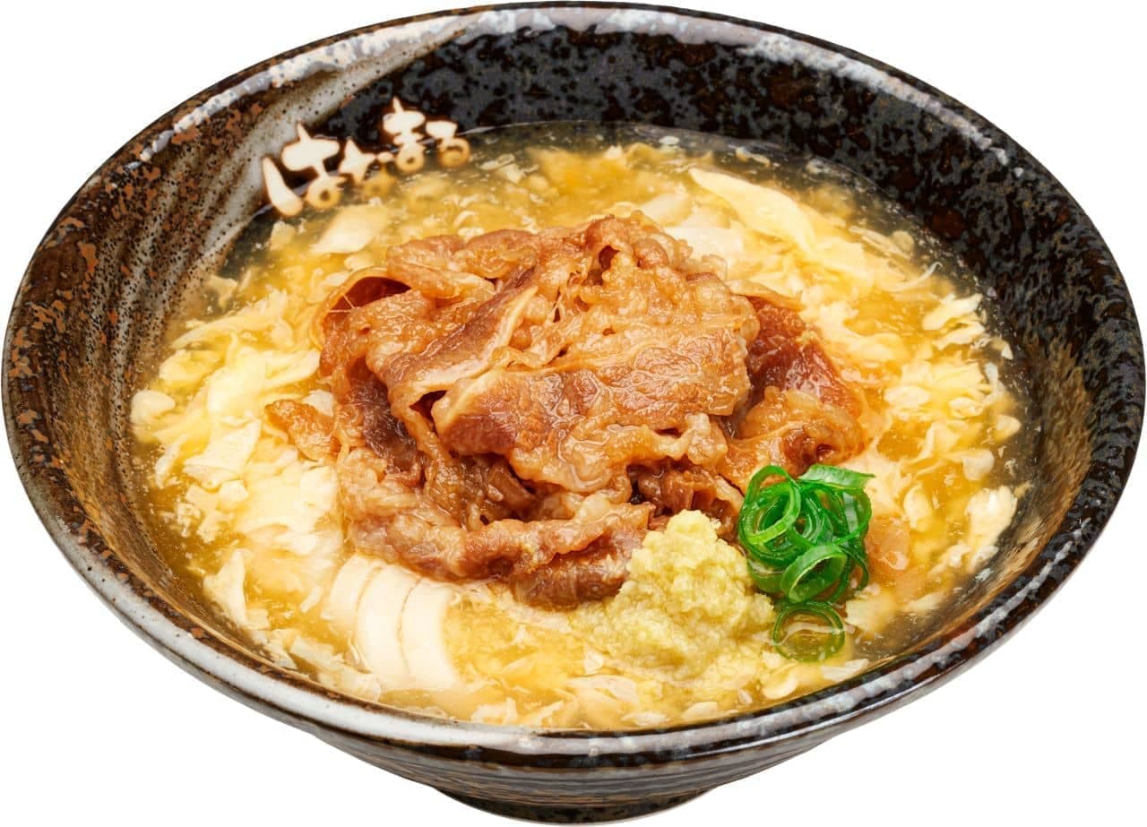 Hanamaru Udon "Beef Egg Ankake"
