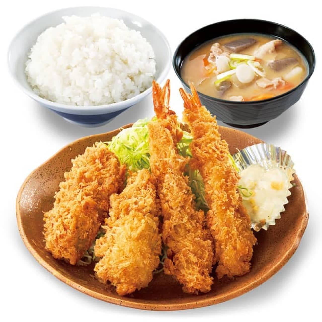 Katsuya "Autumn seafood fried set meal"