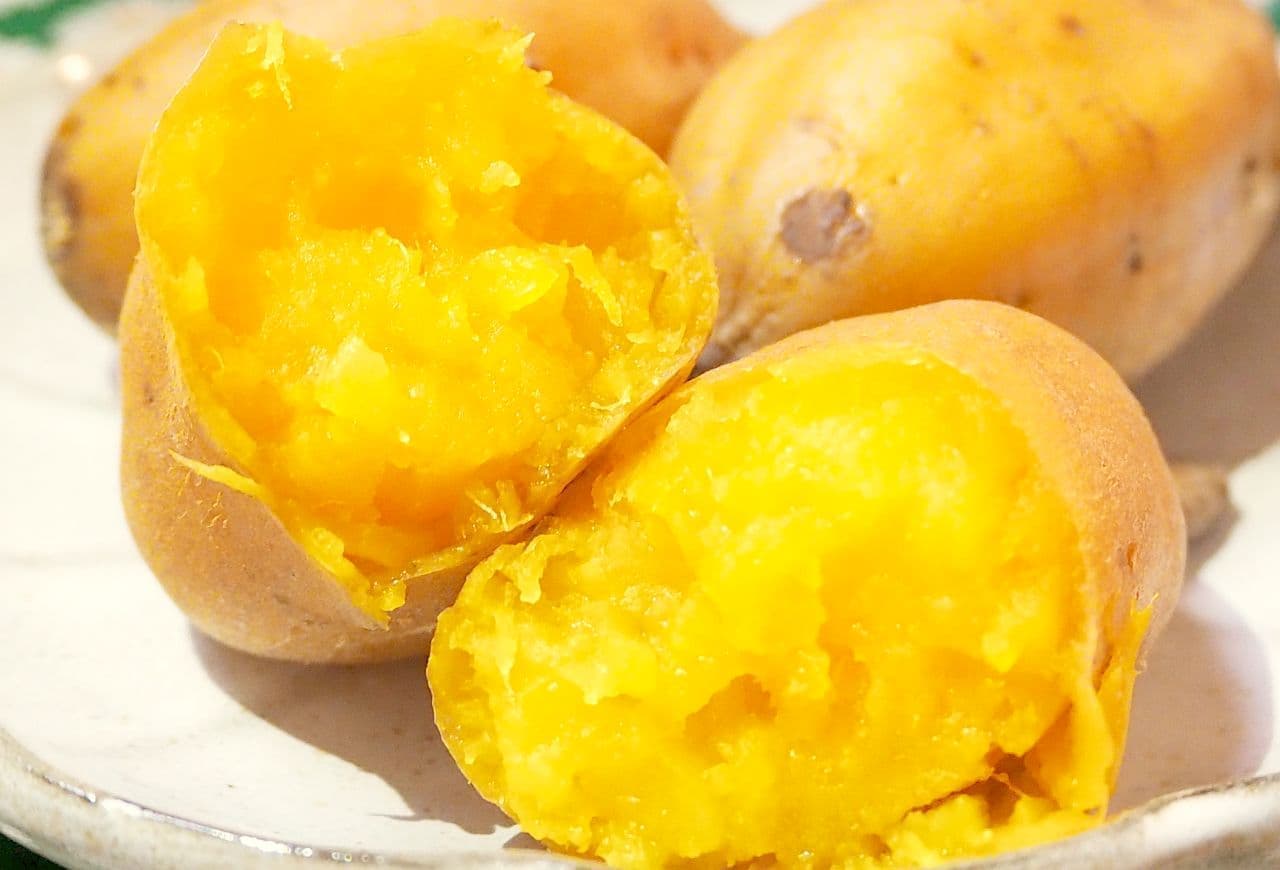 How to cook "Baked sweet potato with rice cooker"