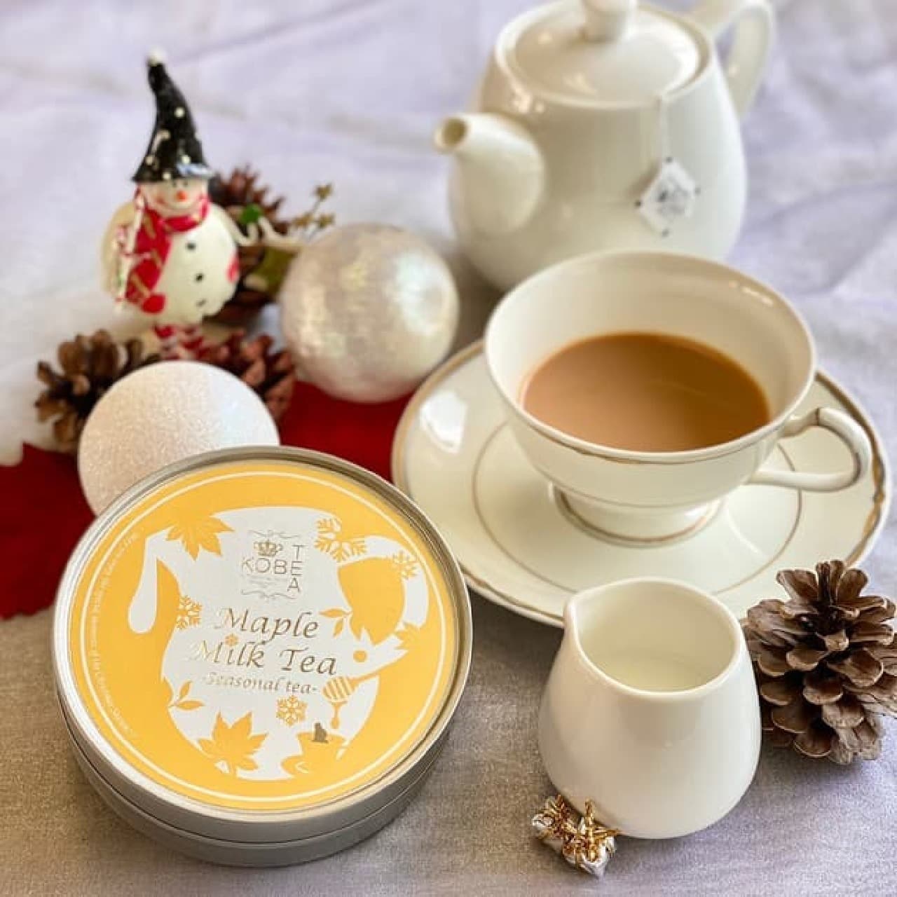 神戸紅茶冬のシーズナルティー「メープルミルクティー」
