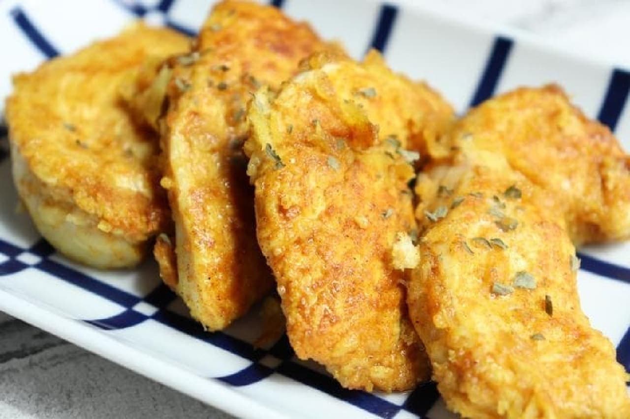 Curry cheese flavor recipe "Breaded chicken breast"