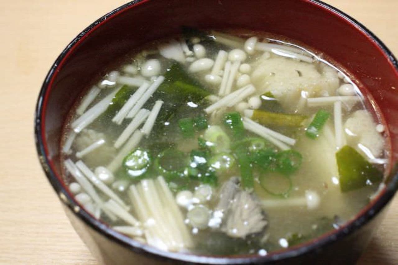 Recipe for "Saba Can Miso Soup