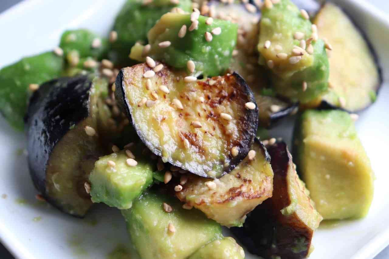 Recipe for "fried eggplant and avocado miso"