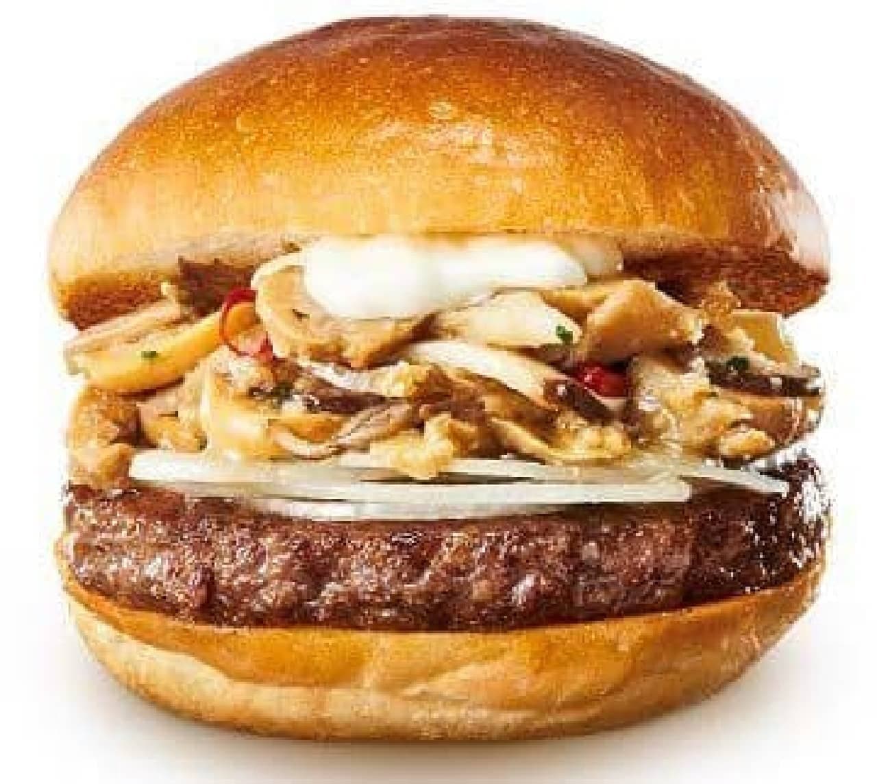 Lotteria "Gibier Venison Burger (3 Kinds of Mushroom Confit and Hokkaido Cheese)"